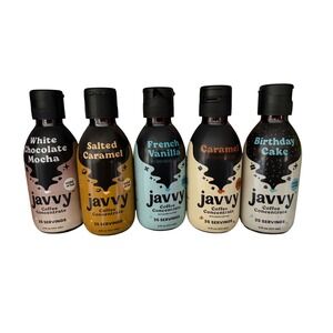 Javvy Coffee White Choc Mocha Salted Caramel French Vanilla Caramel B'day Cake